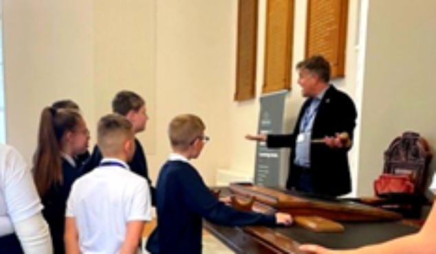 Students from Oakley School Council visit the Amelia Scott